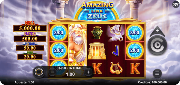 amazing link zeus tragaperras