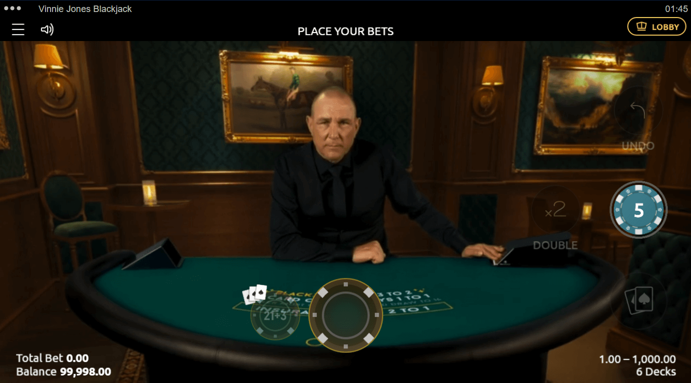 games global software vinnie jones blackjack