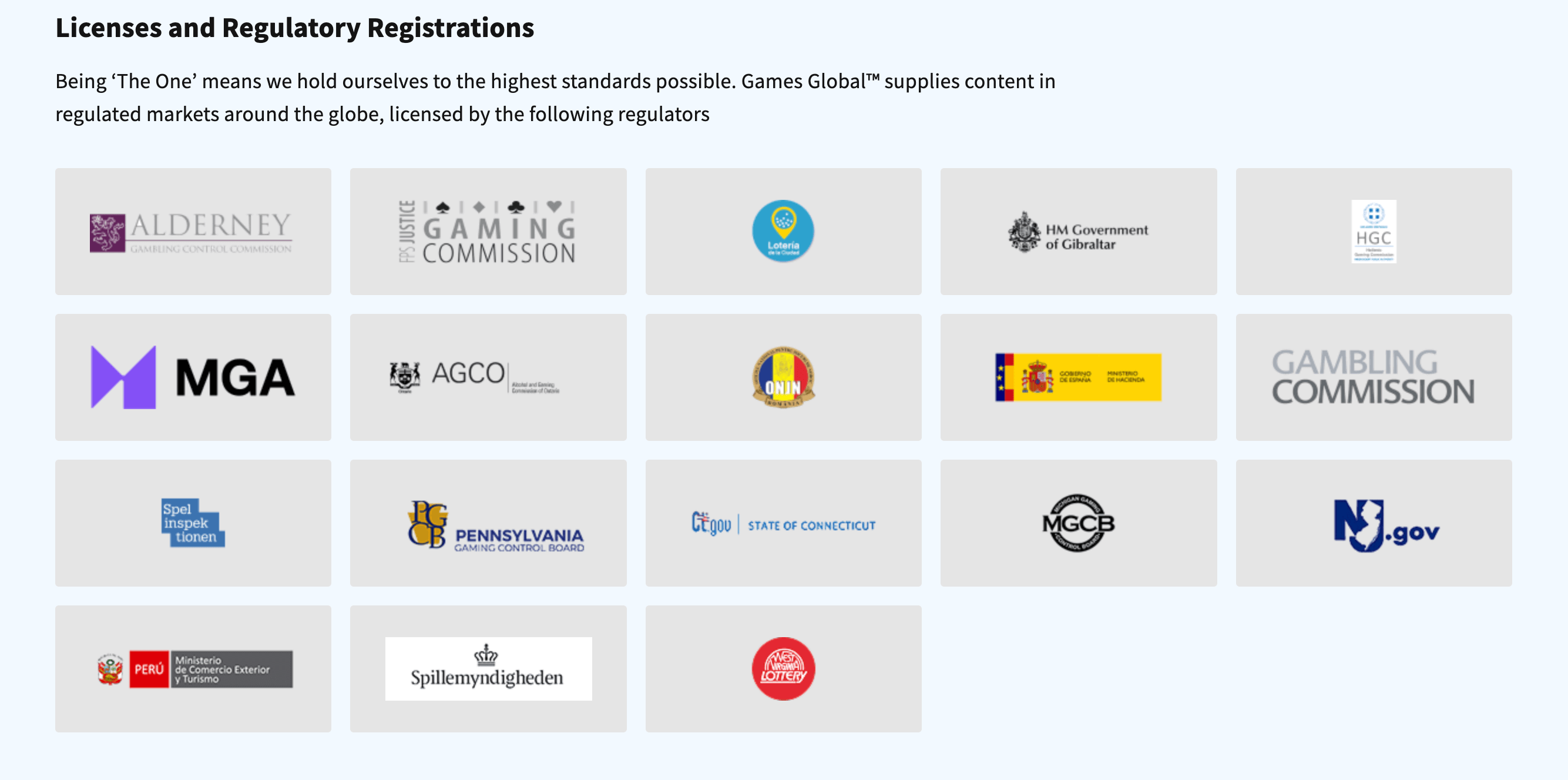 licencias de juego games global