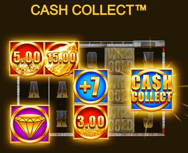 combinación cash collect premio gold rush