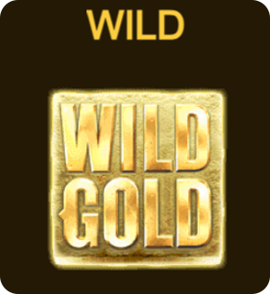 símbolo wild gold rush cash collect