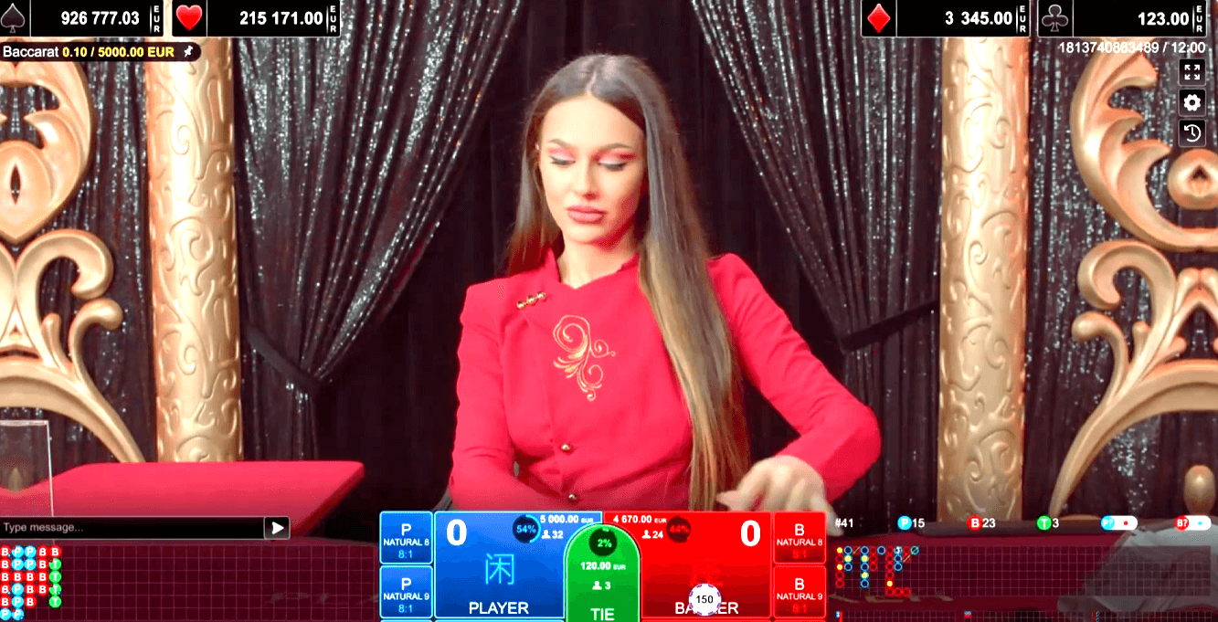 croupiers de casino en vivo