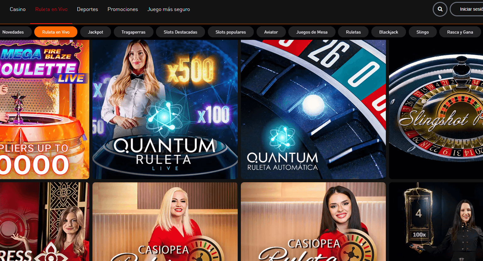 Ruleta en vivo en 777 Casino