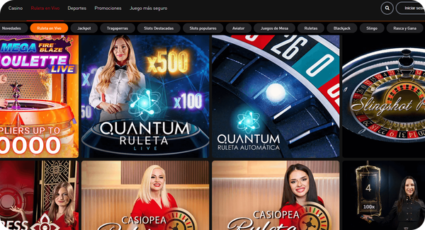 Ruleta en vivo en 777 Casino