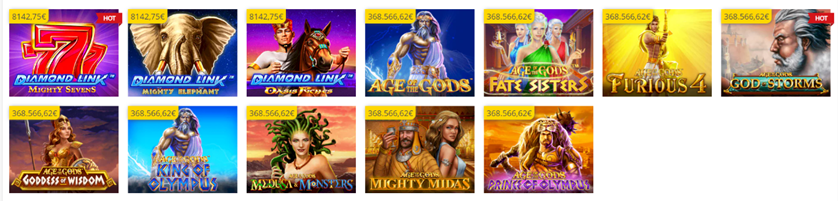 Sección de tragamonedas con jackpot en lowenplay Casino España