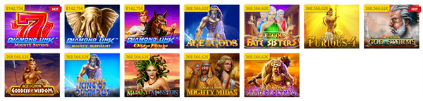 Sección de tragamonedas con jackpot en lowenplay Casino España