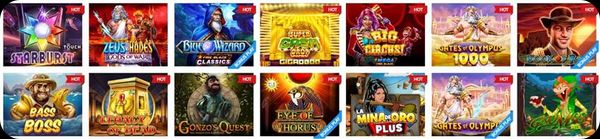 Sección de tragamonedas en lowenplay Casino España