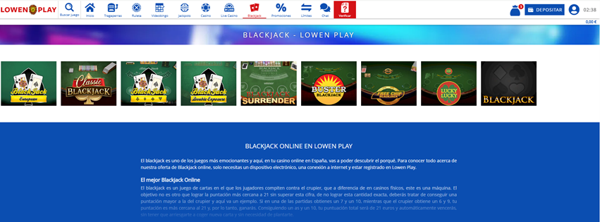 Diseño y estructura general del sitio web de Lowenplay Casino