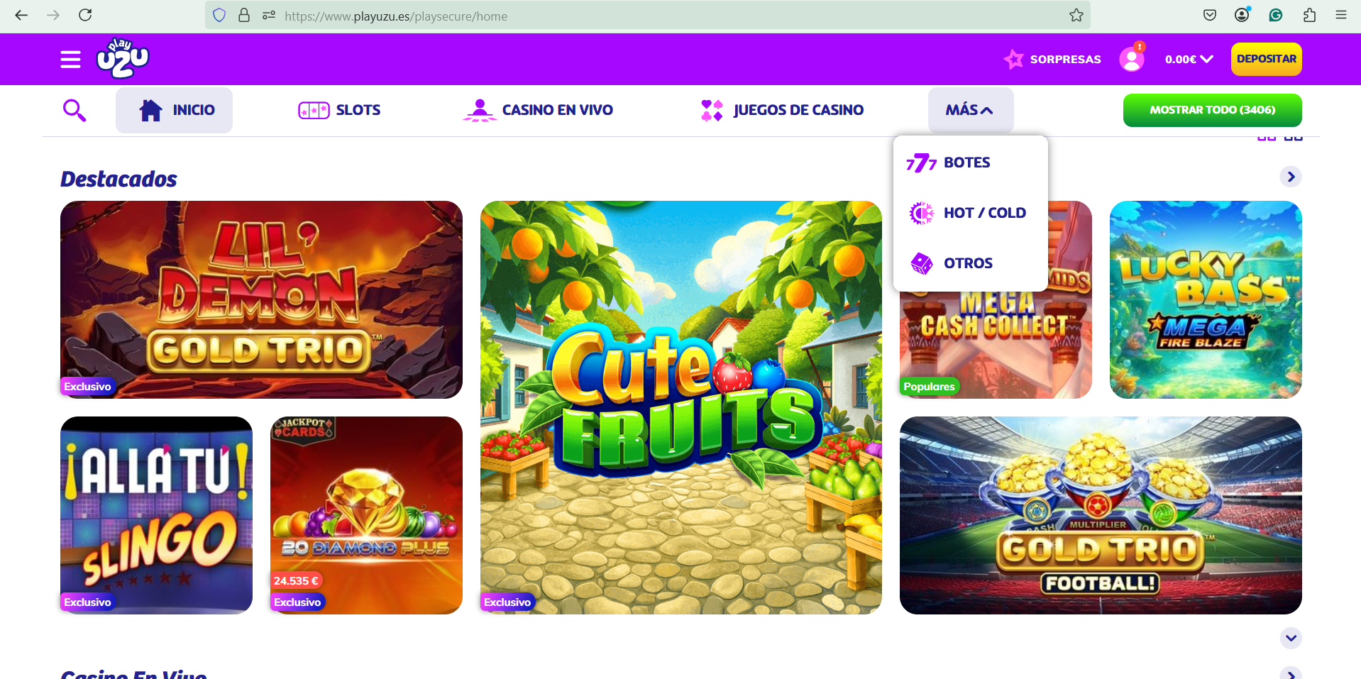 estructura sitio web play uzu