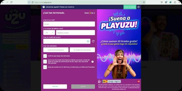 paso 5 registro play uzu