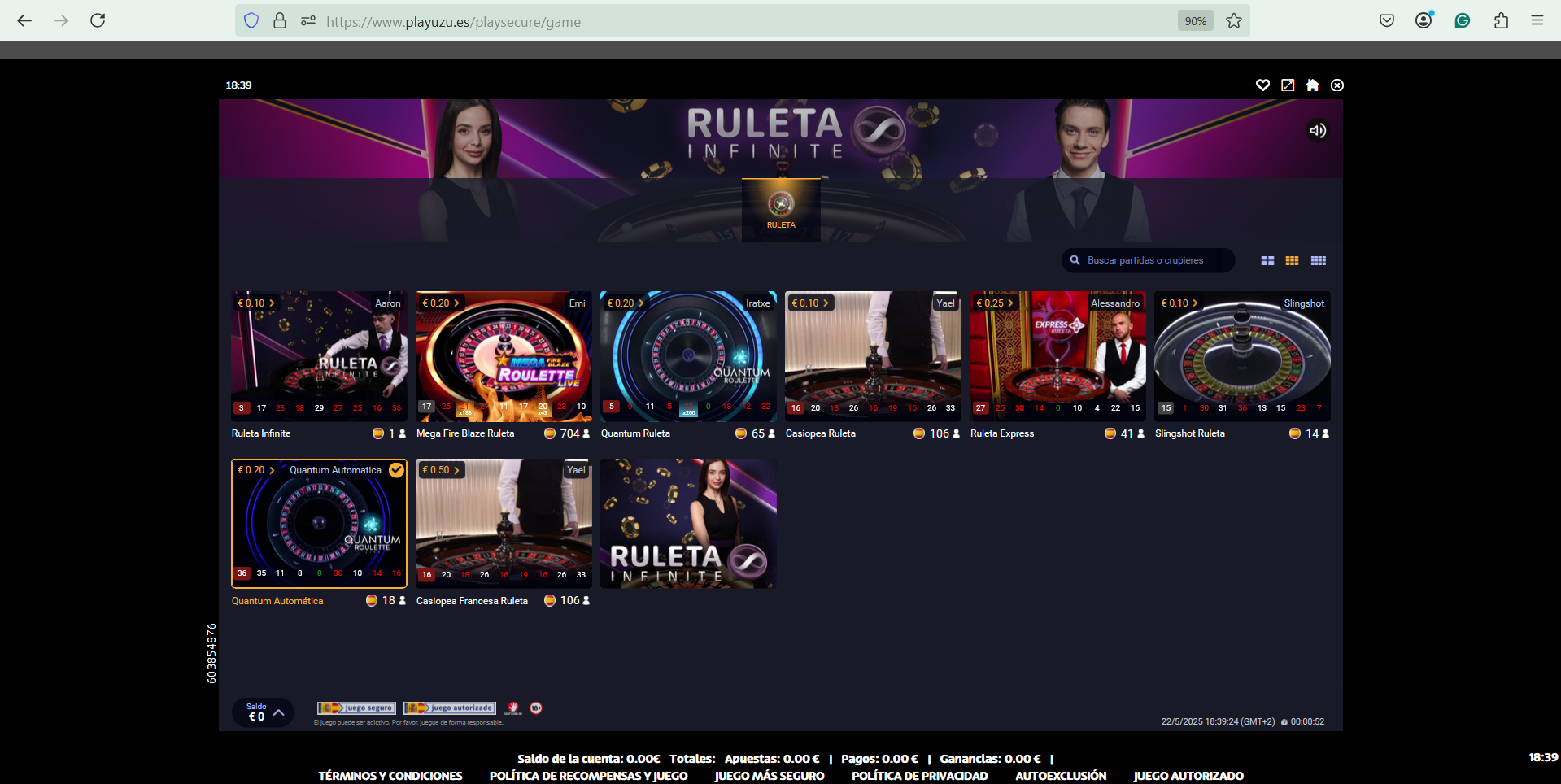 ruleta live casino play uzu