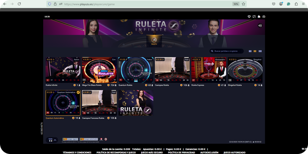 ruleta live casino play uzu