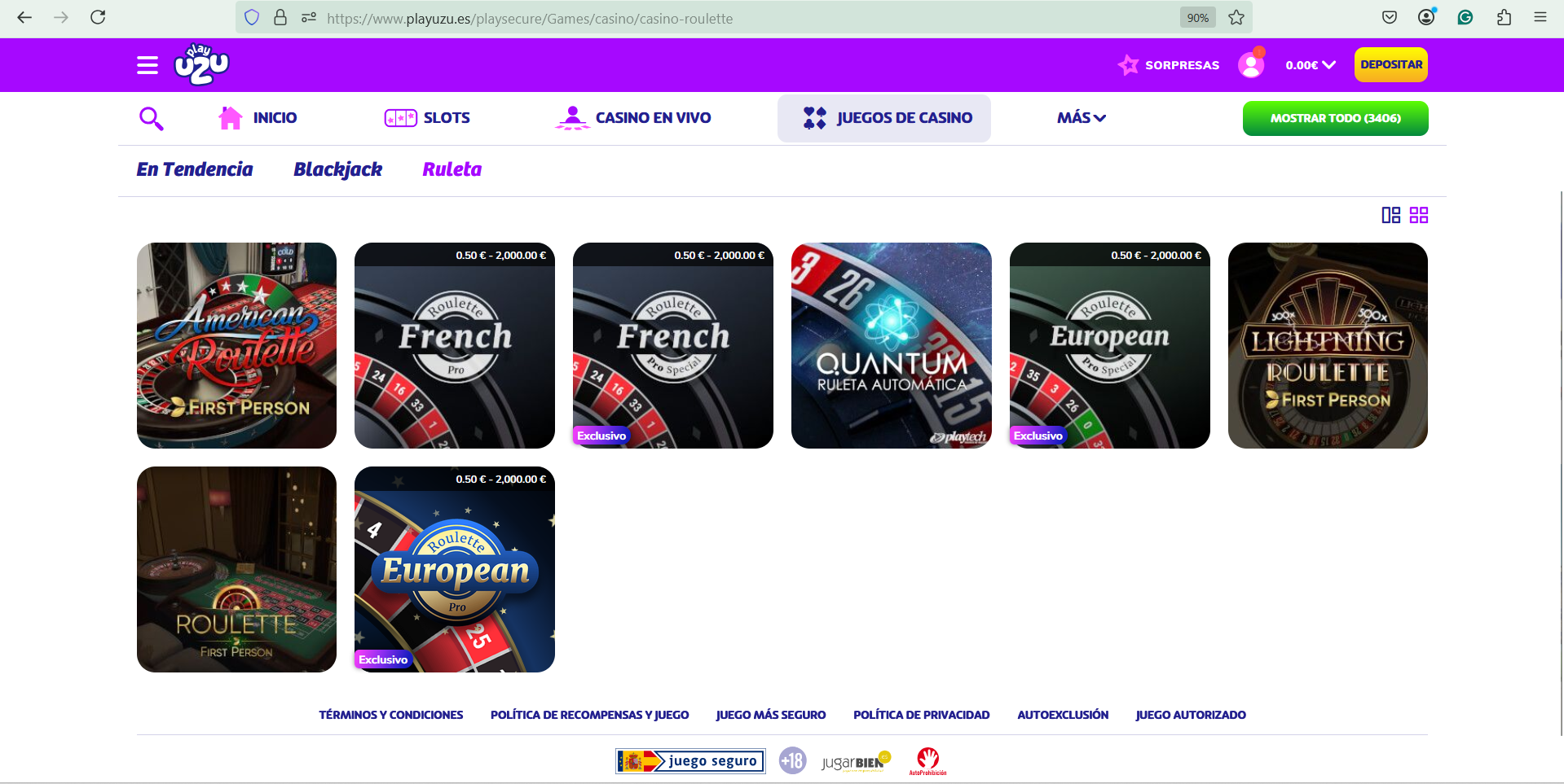 ruleta play uzu casino