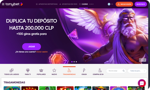slots tonybet espana