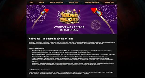 videoslots casino tragaperras