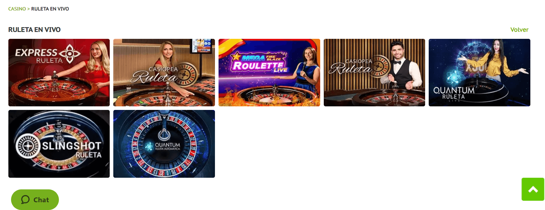 ruleta en vivo juegging