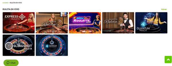 ruleta en vivo juegging