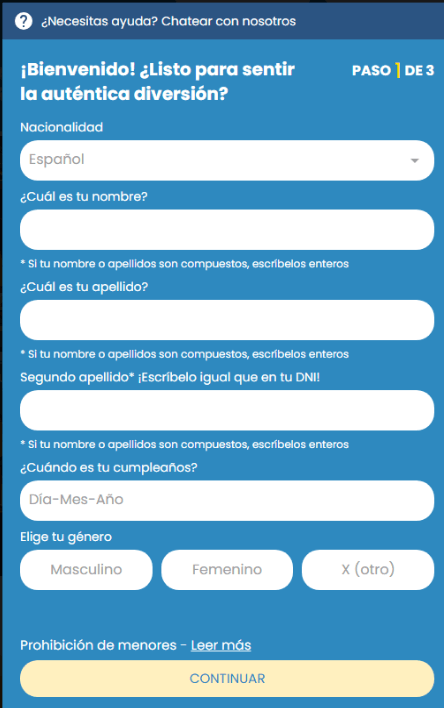 paso 2 registro playjango