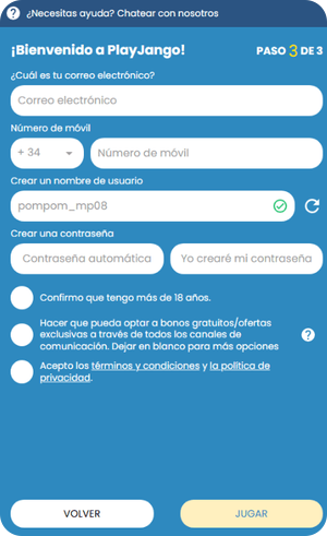 paso 4 registro playjango