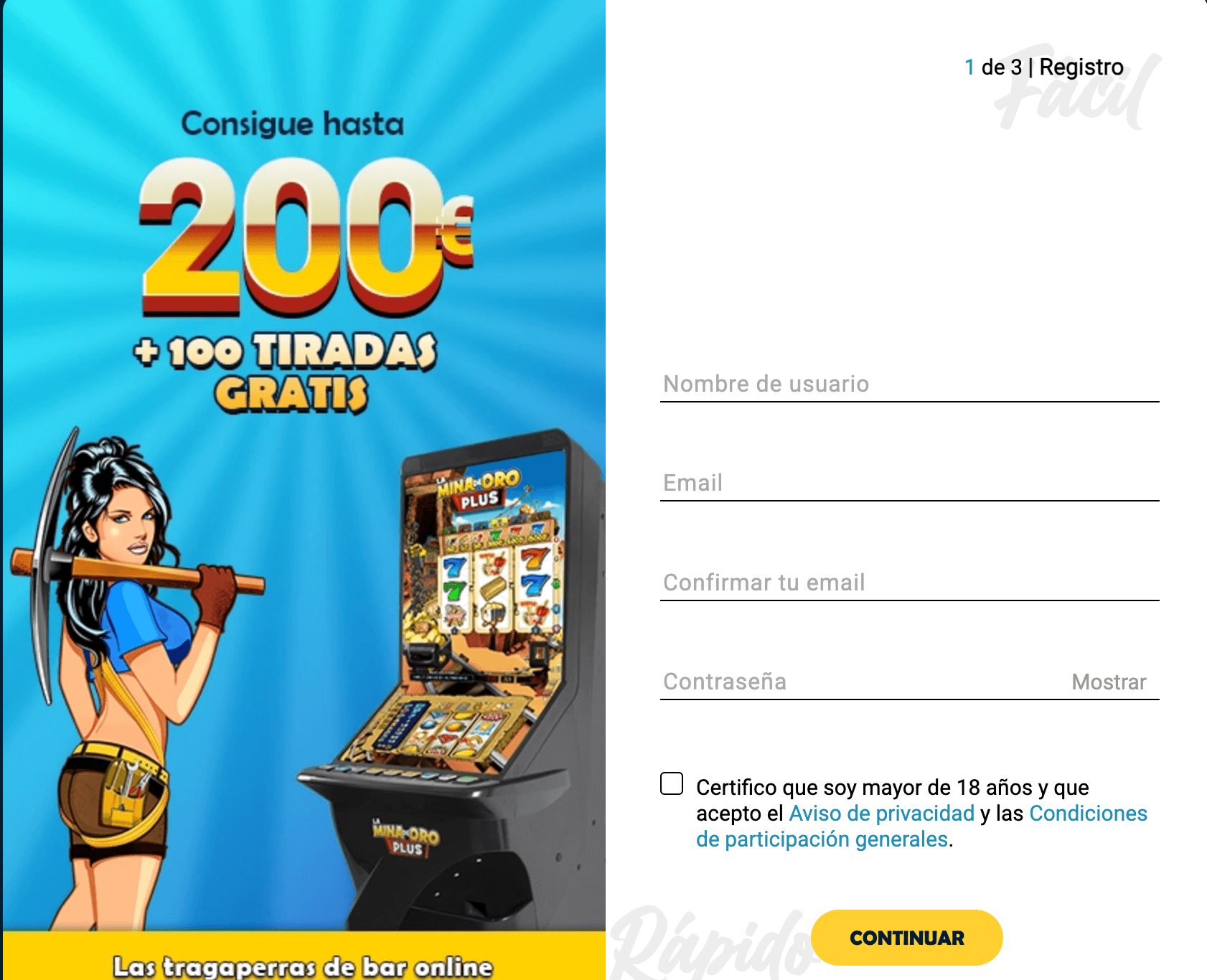 paso 2 registro todoslots