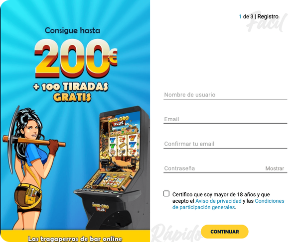 paso 2 registro todoslots