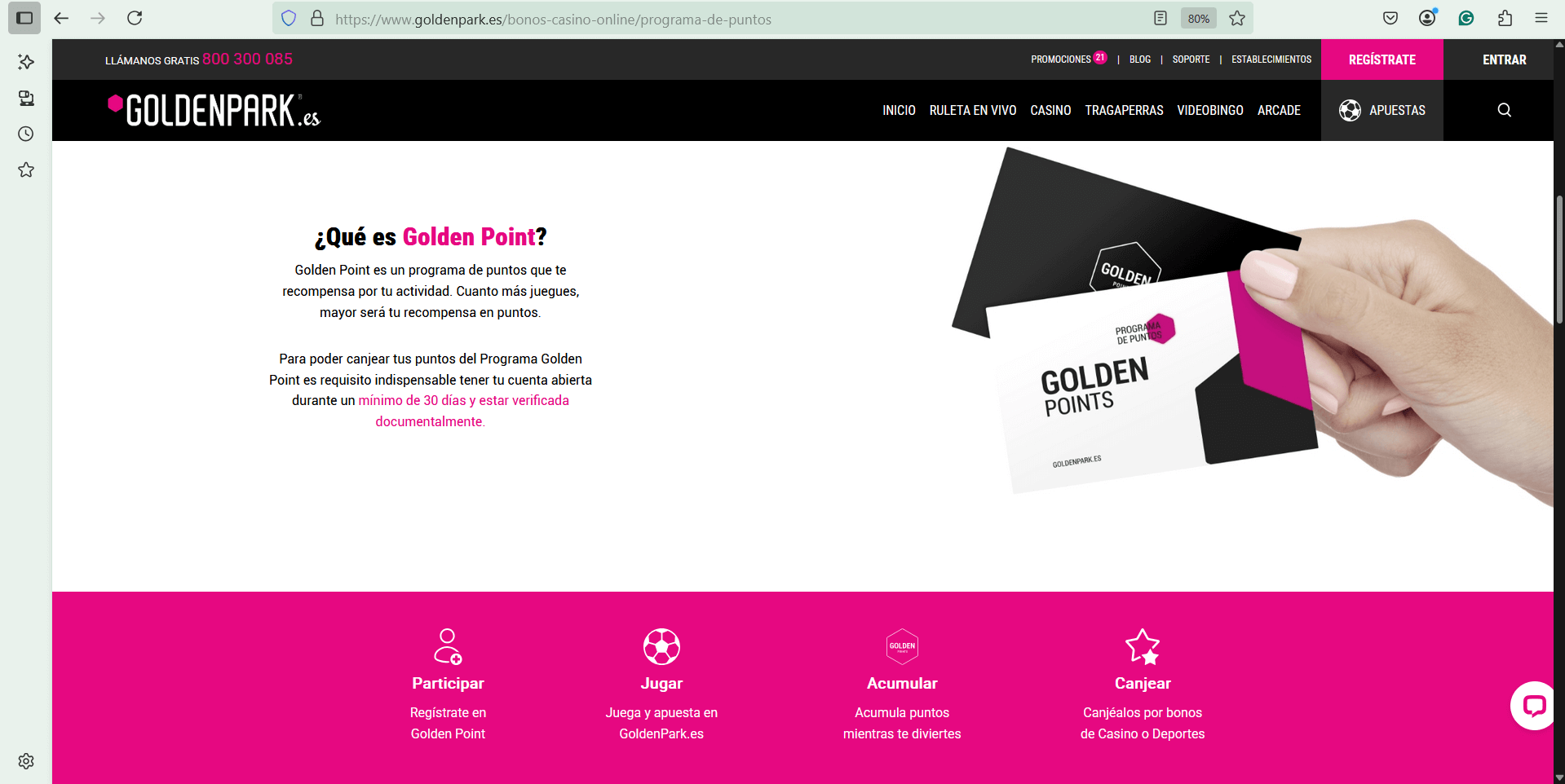 golden points programa vip