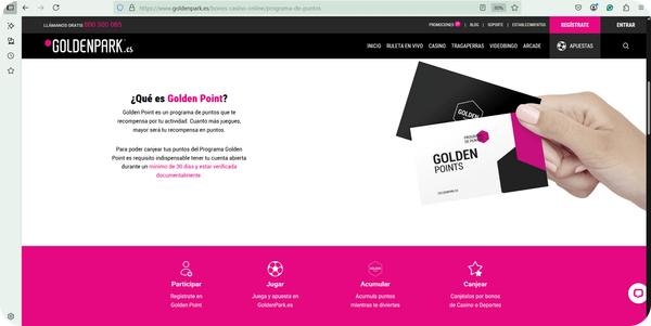 golden points programa vip