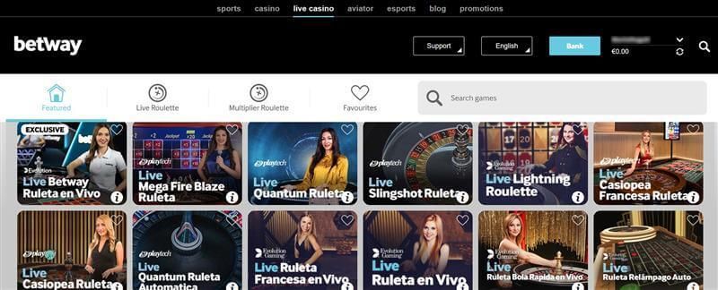 casino en vivo betway