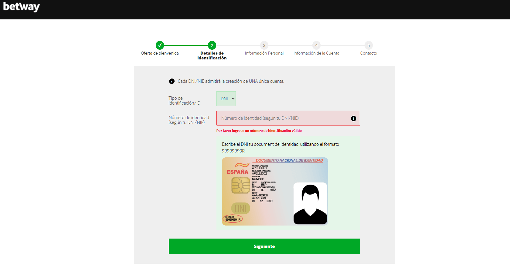 paso2 registro betway casino