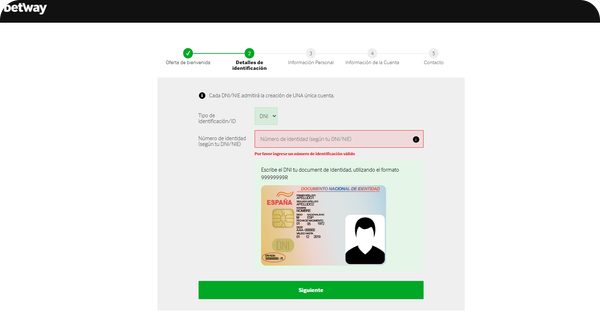 paso2 registro betway casino