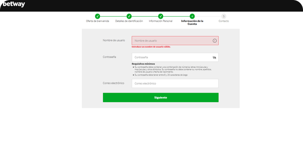 paso4 betway registro casino