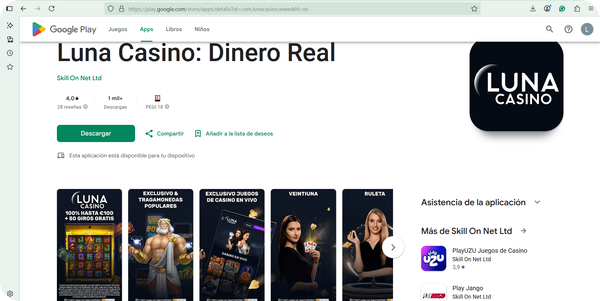 luna casino app android