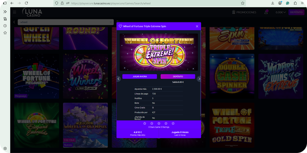 ruleta de la suerte luna casino