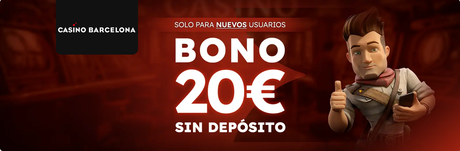 Bono sin depósito Casino Barcelona 20 Euro