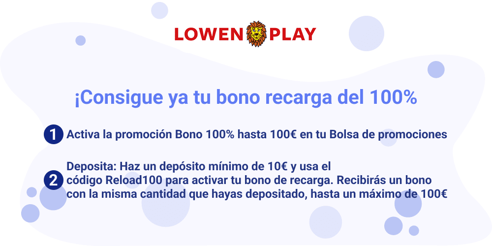 promociones de recarga de Lowen Play