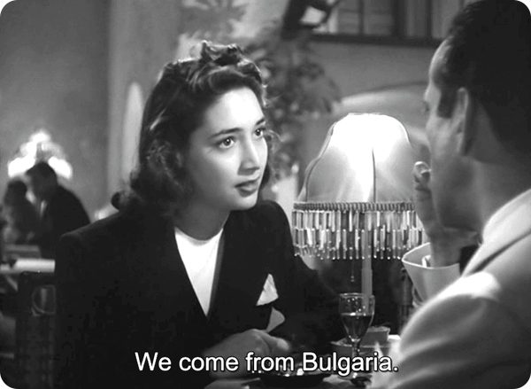 película clásica casablanca ruleta bulgaria