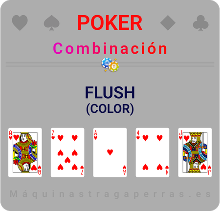 poker online combinacion color