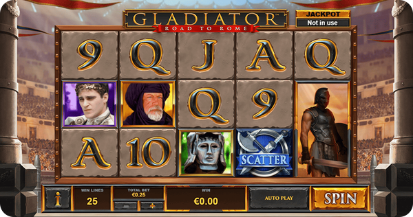Juegos de Casino Jackpots Gladiator Road to Rome