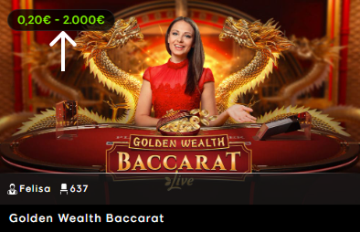 cómo encontrar los límites al jugar al baccarat