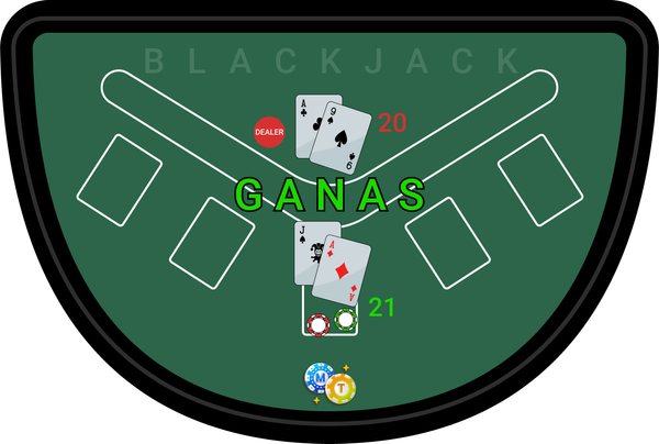 Juegos de casino blackjack ganas porque tu mano es 21 y la del crupier es 20