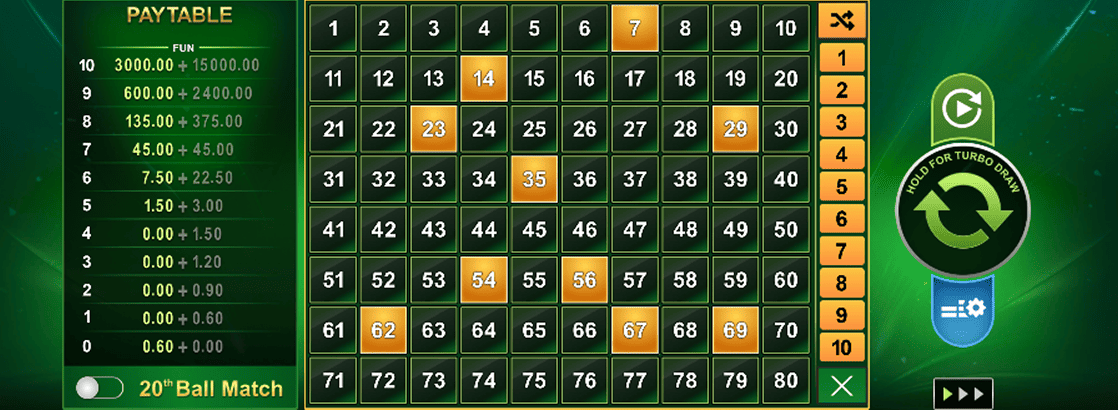Juegos de Casino Keno 2