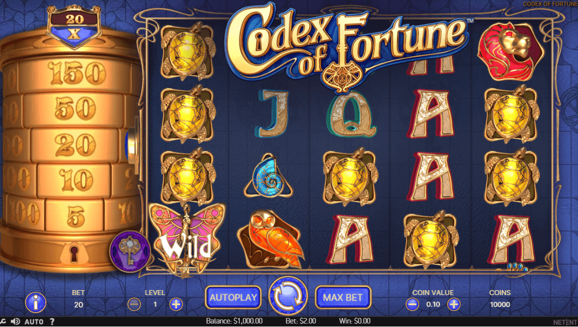 codex of fortune tragaperras con alto RTP