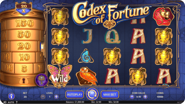 codex of fortune tragaperras con alto RTP