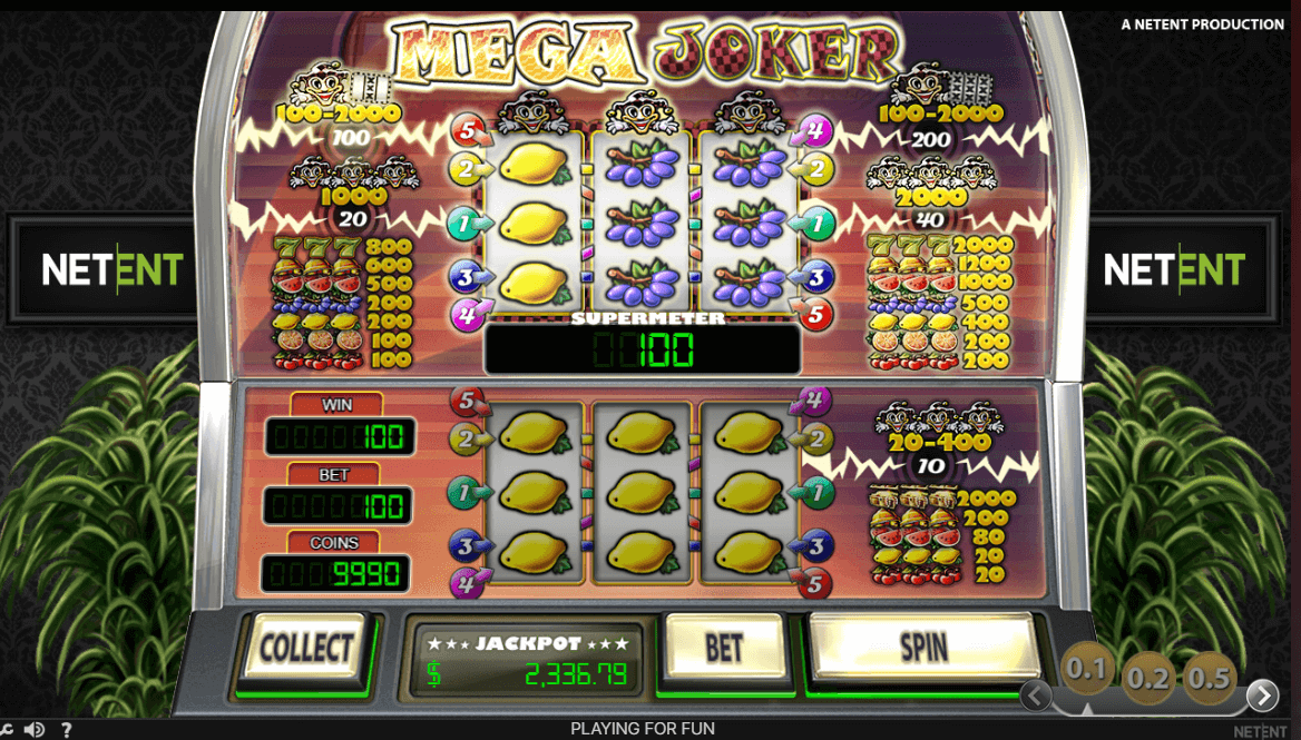 mega joker slot con mayor RTP en Espana