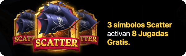 scatter símbolo pirate chest hold and win