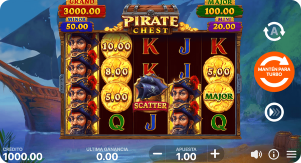 tragaperras pirate chest hold and win