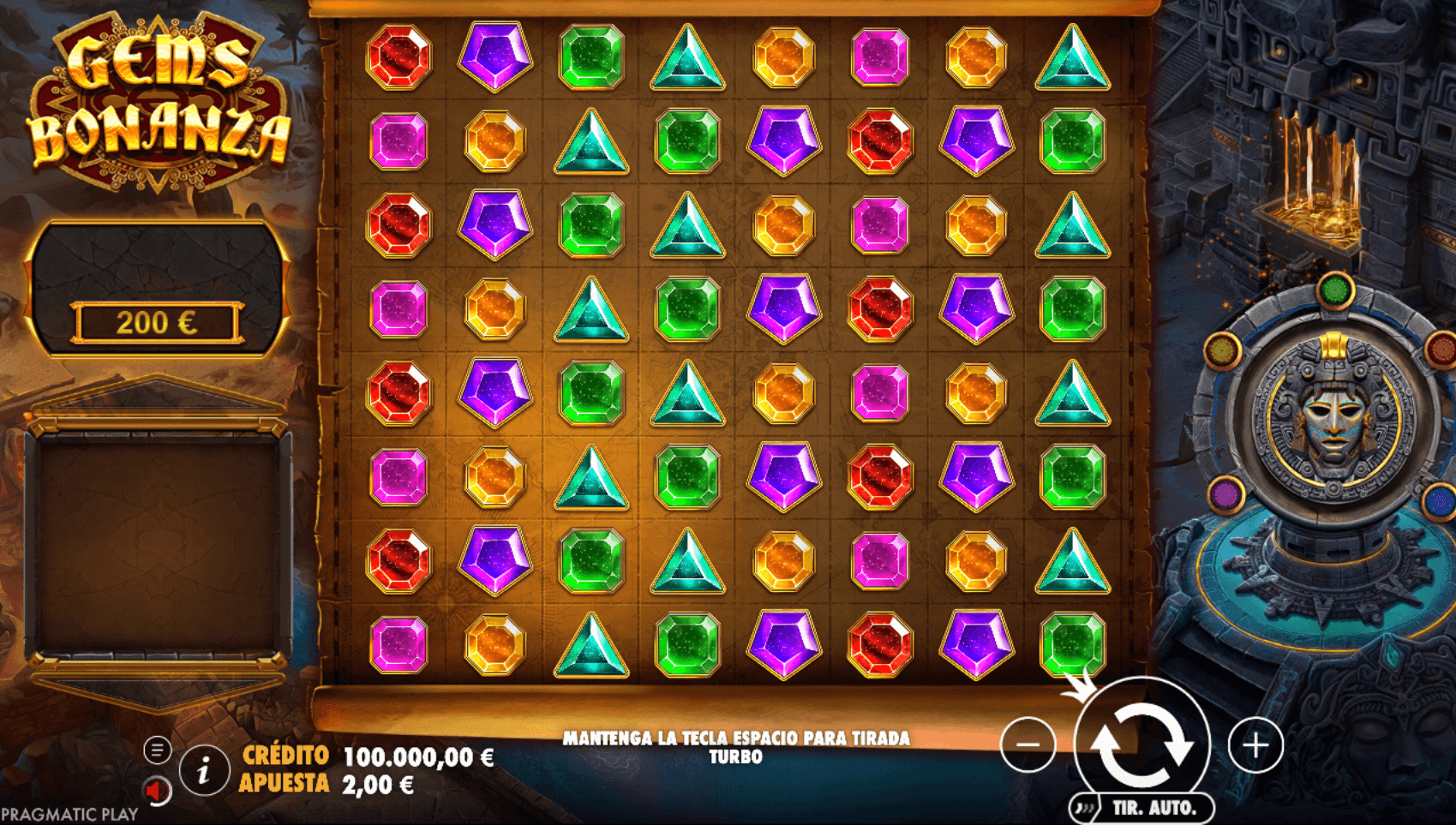 gems bonanza tragaperras diseño
