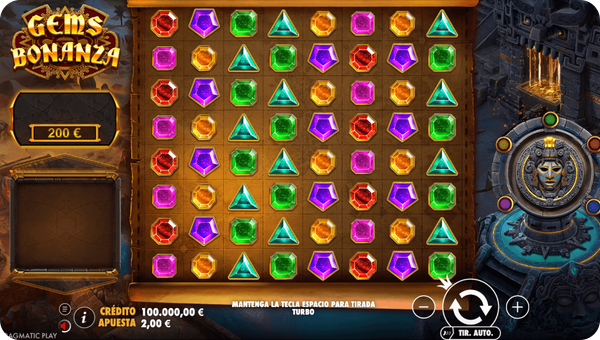gems bonanza tragaperras diseño