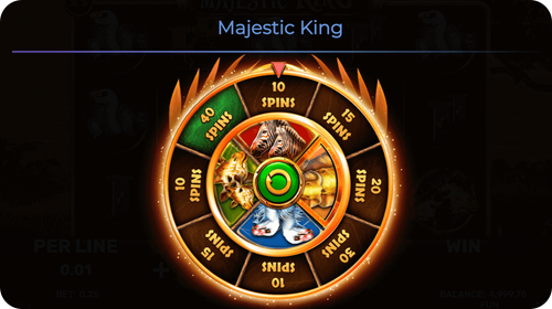 majestic king giros gratis