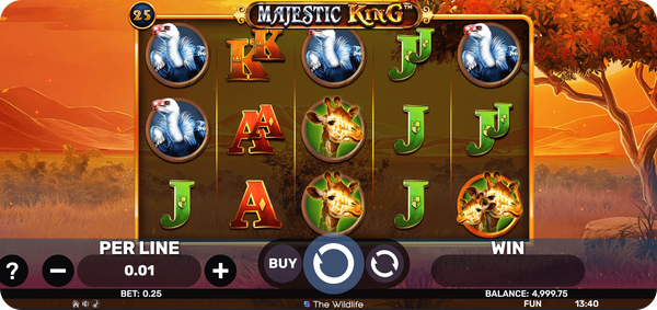 majestic king tragaperras diseño
